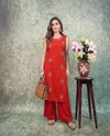 K 1189 By Naisha Rayon Jekart Manual Work Kurti With Bottom